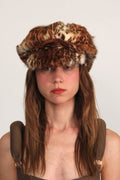 Mink Fur Cheetah Hat Rental