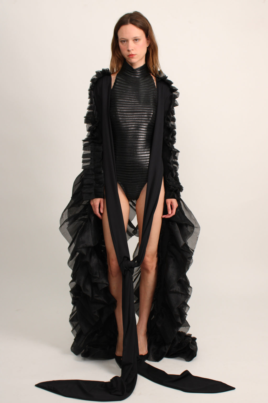 NY Laurent Ruffle Sleeves Rental