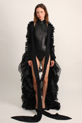 NY Laurent Ruffle Sleeves Rental