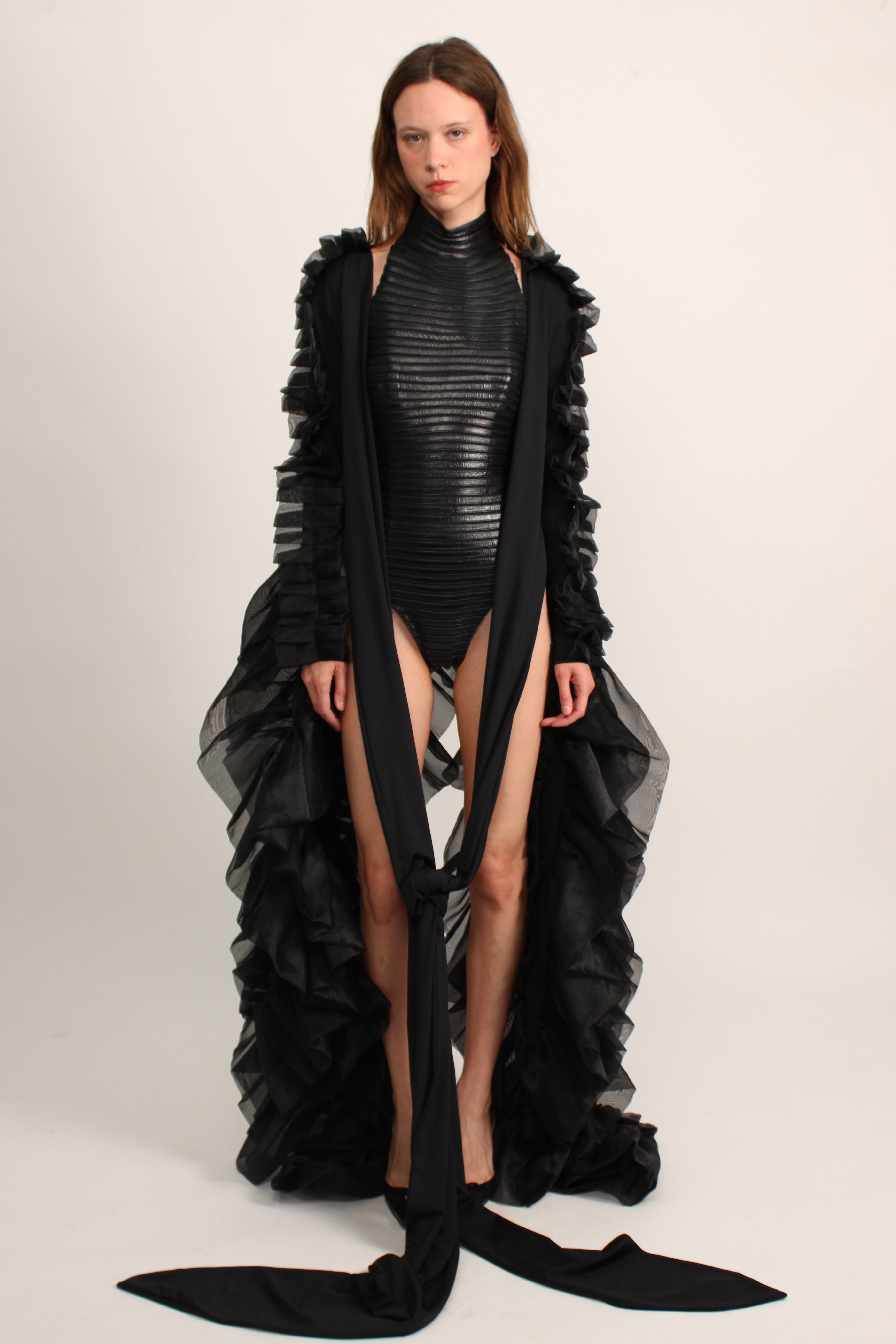 NY Laurent Ruffle Sleeves Rental