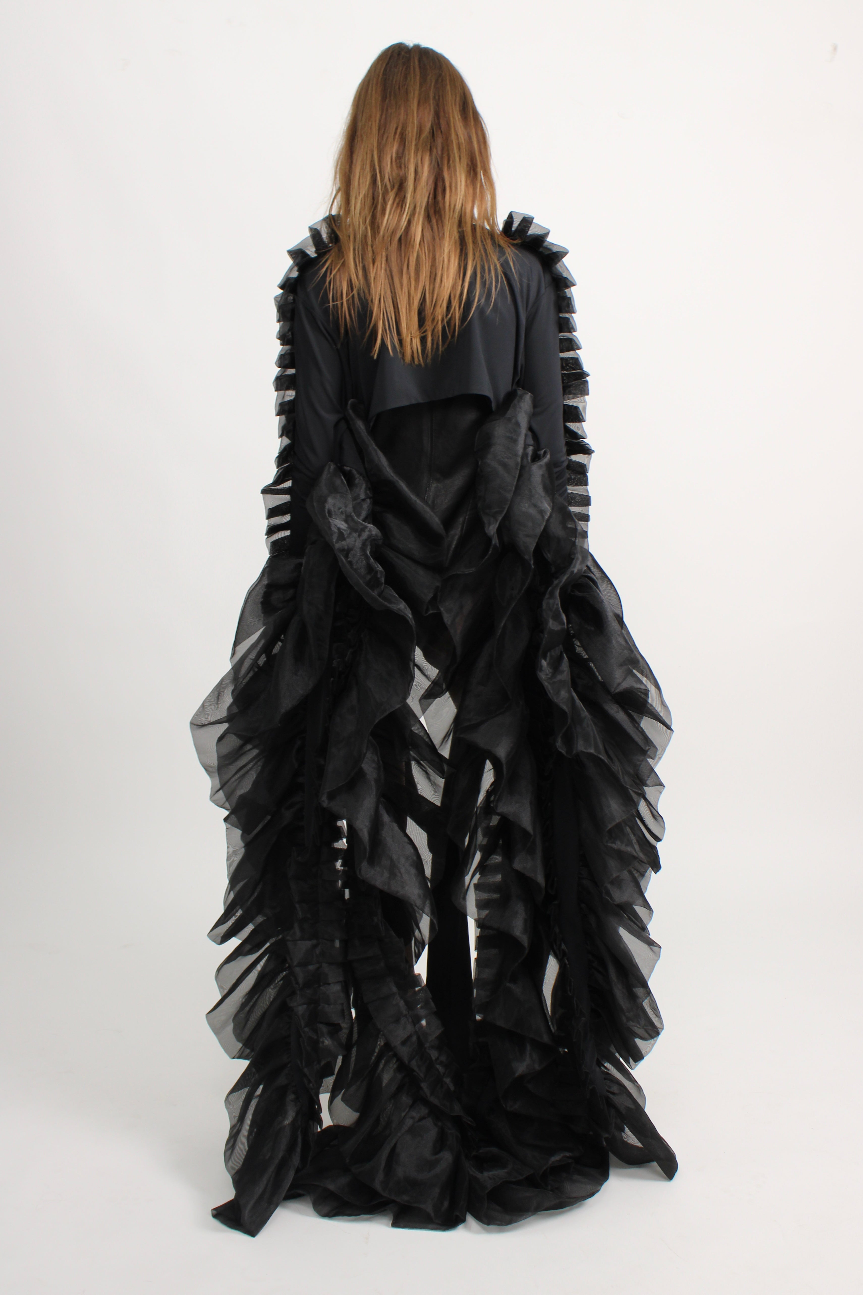 NY Laurent Ruffle Sleeves Rental