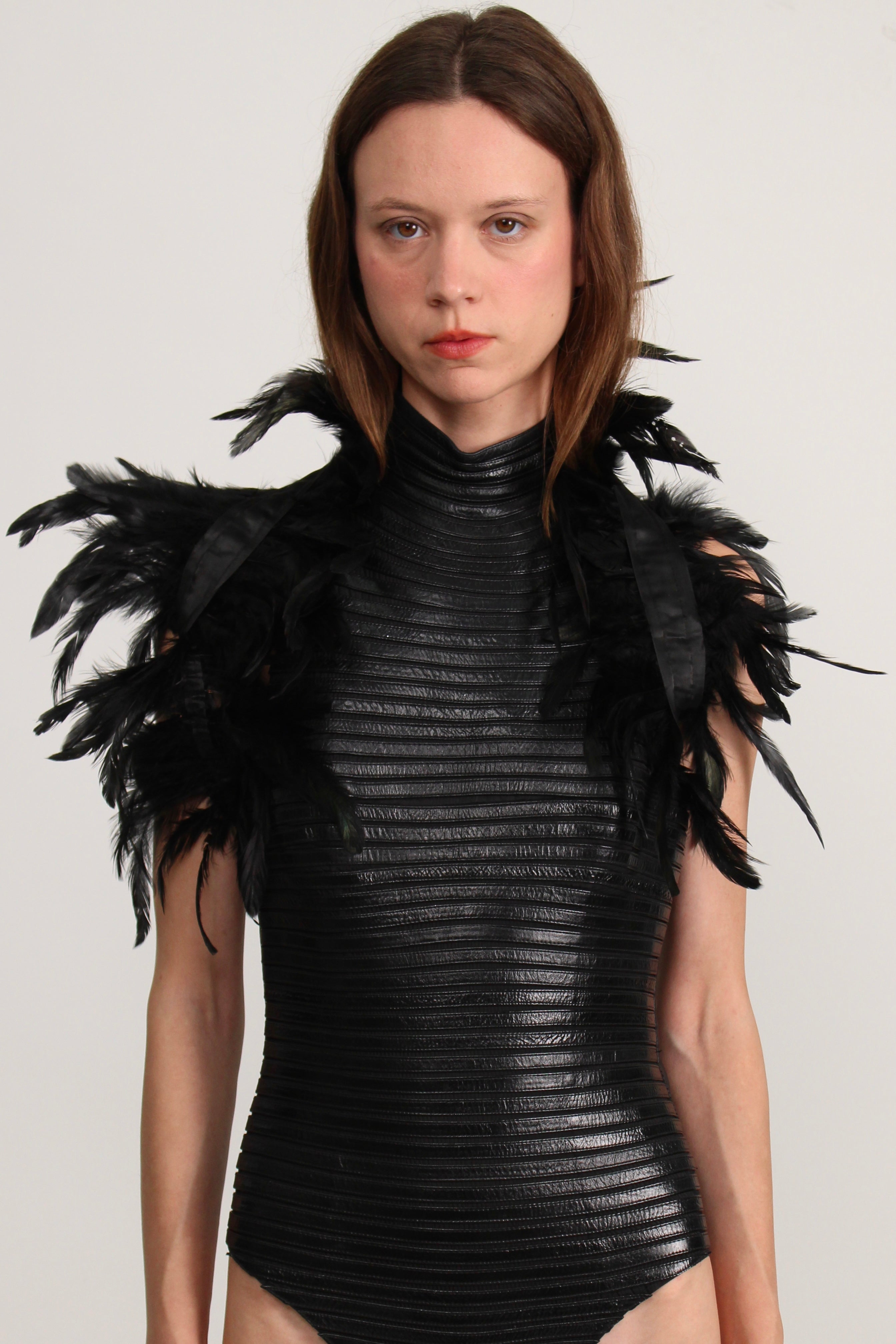 Feather Bolero Black Rental
