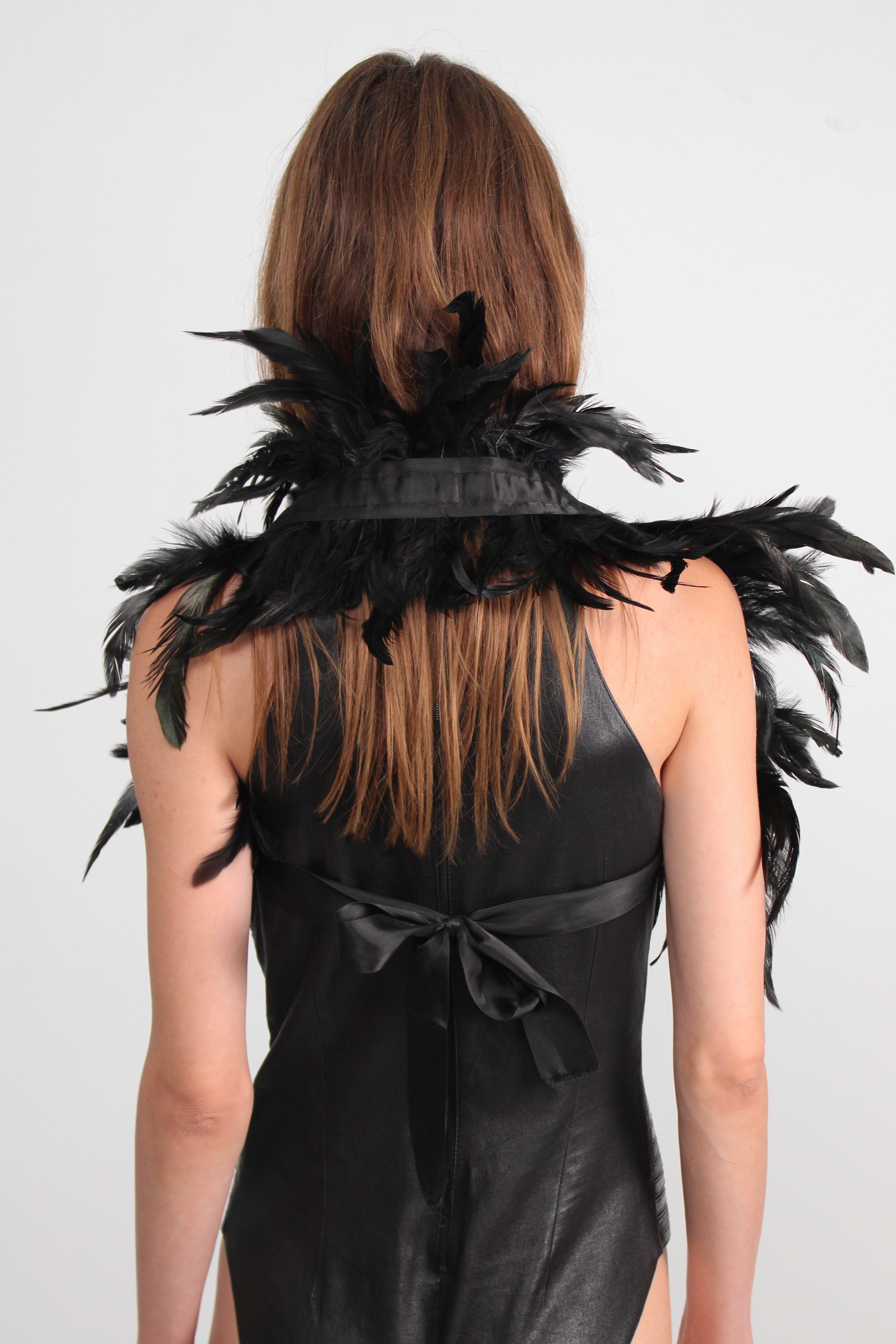 Feather Bolero Black Rental