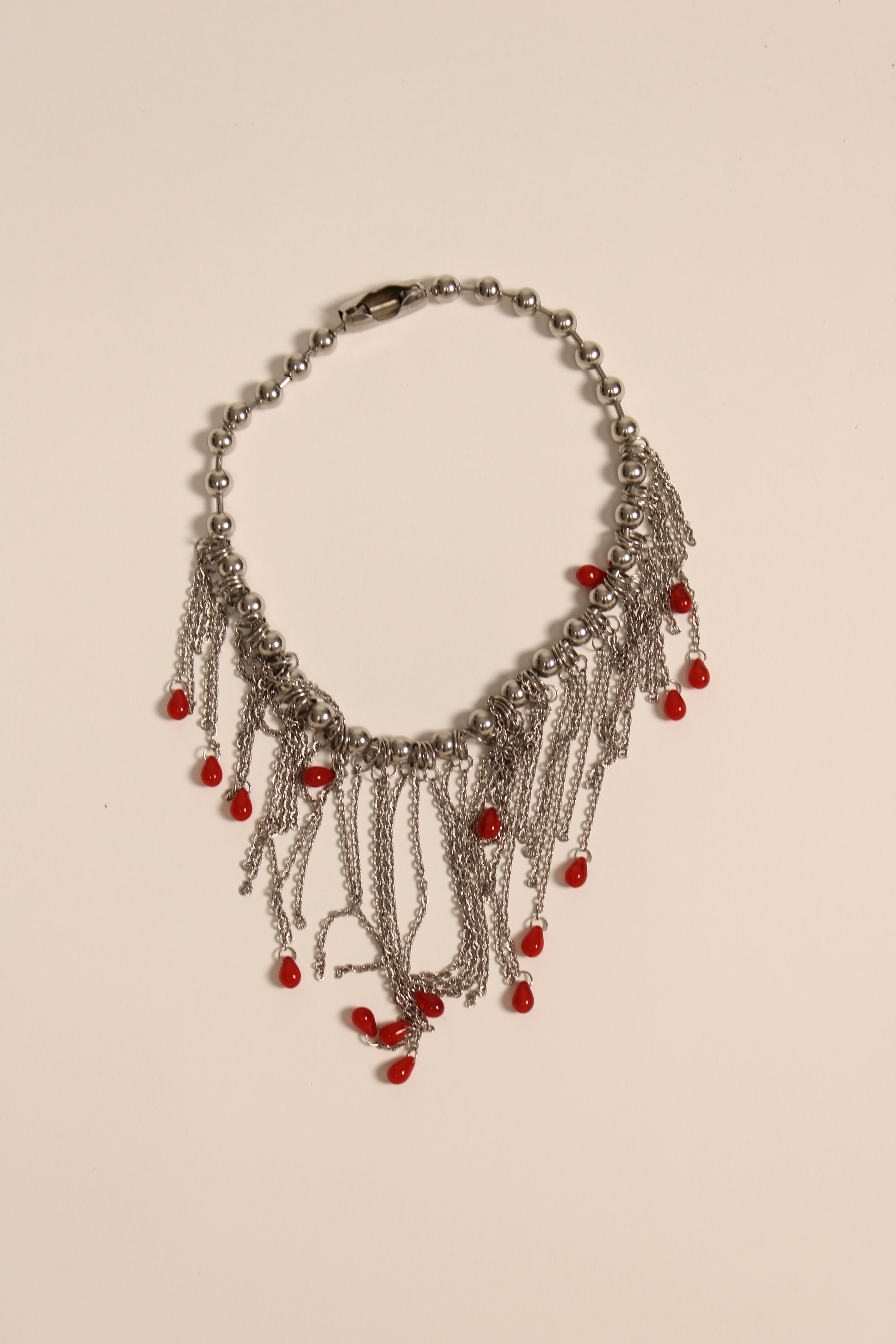 SYL Red Silver Necklace Rental
