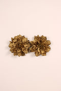 Large Gold Flower Earrings Rental